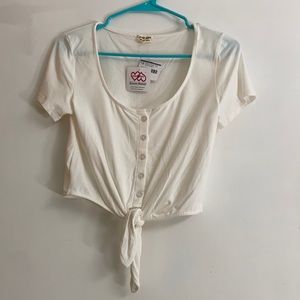 White crop top from Heart & Hips. NWT